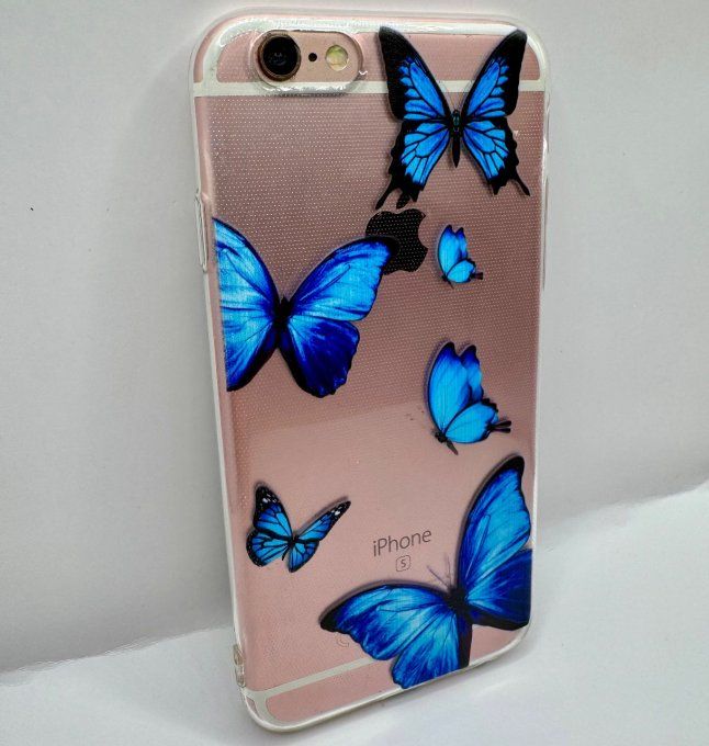 Coque Transparente papillons