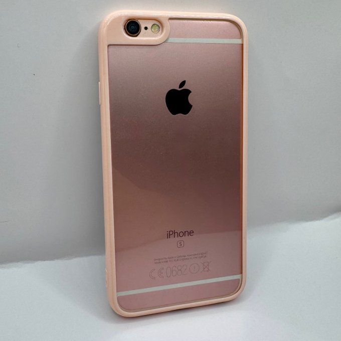 Coque Transparente contours roses