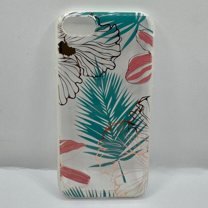 Coque fleurs tropical iPhone 7/8/SE 2 & 3