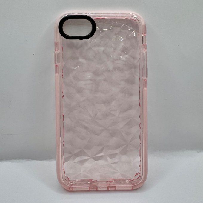 Coque modèle Diamant rose iPhone 7/8/SE 2 & 3