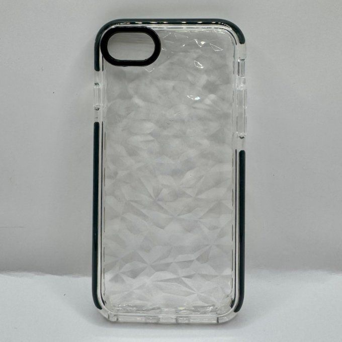 Coque modèle Diamant contours noirs iPhone 7/8/SE 2 & 3
