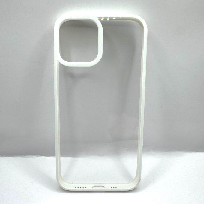 Coque Transparente avec Bords Blancs iPhone 12/12 pro