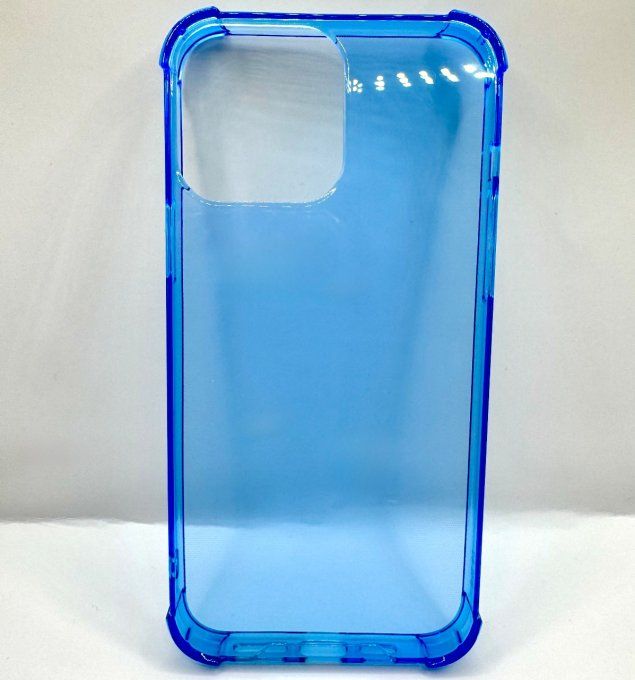 Coque Transparente bleu Antichoc