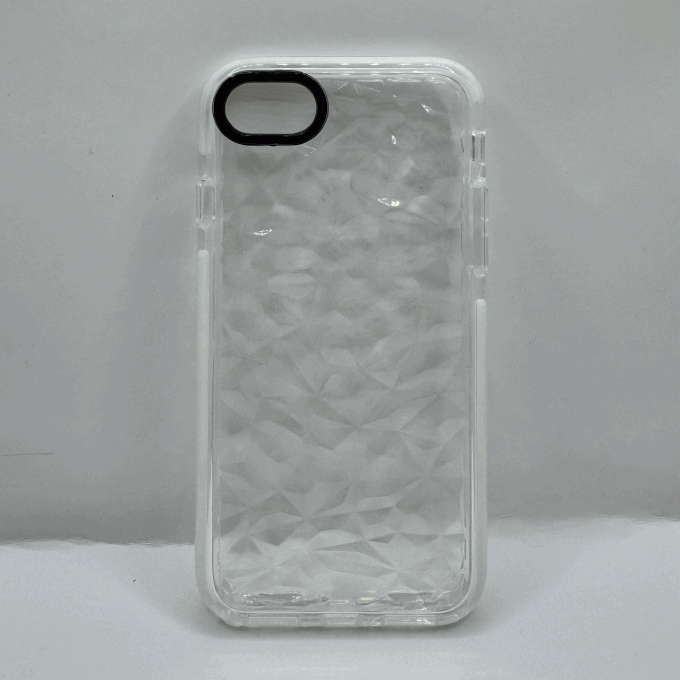 Coque Modèle Diamant contours blancs iPhone 7/8/SE 2 & 3